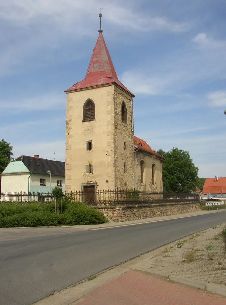 Mlékojedy, Litoměřice District, Czech Republic. St Martin church.