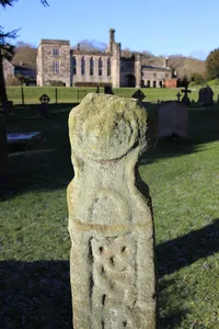 Anglo-Scandinavian cross, 7m south of the south transept of the Church of the Holy Cross