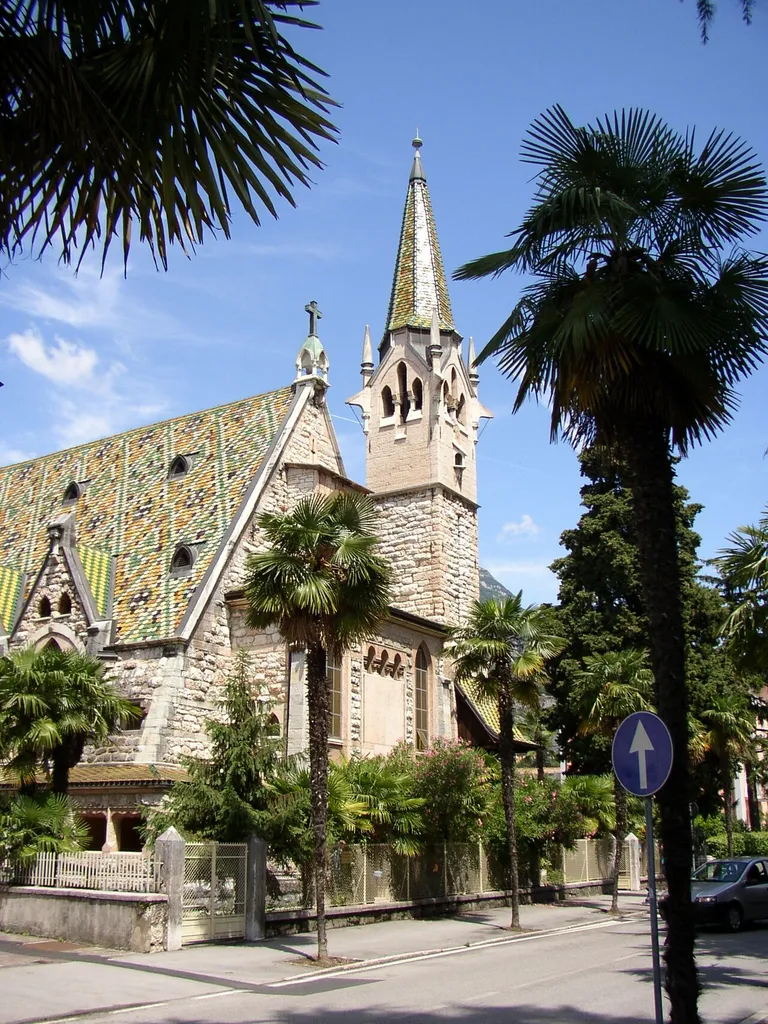 St. Trinitatis Church in Arco, initiated 1900 (Protestant church of Meran), architect: Heinrich Fricke