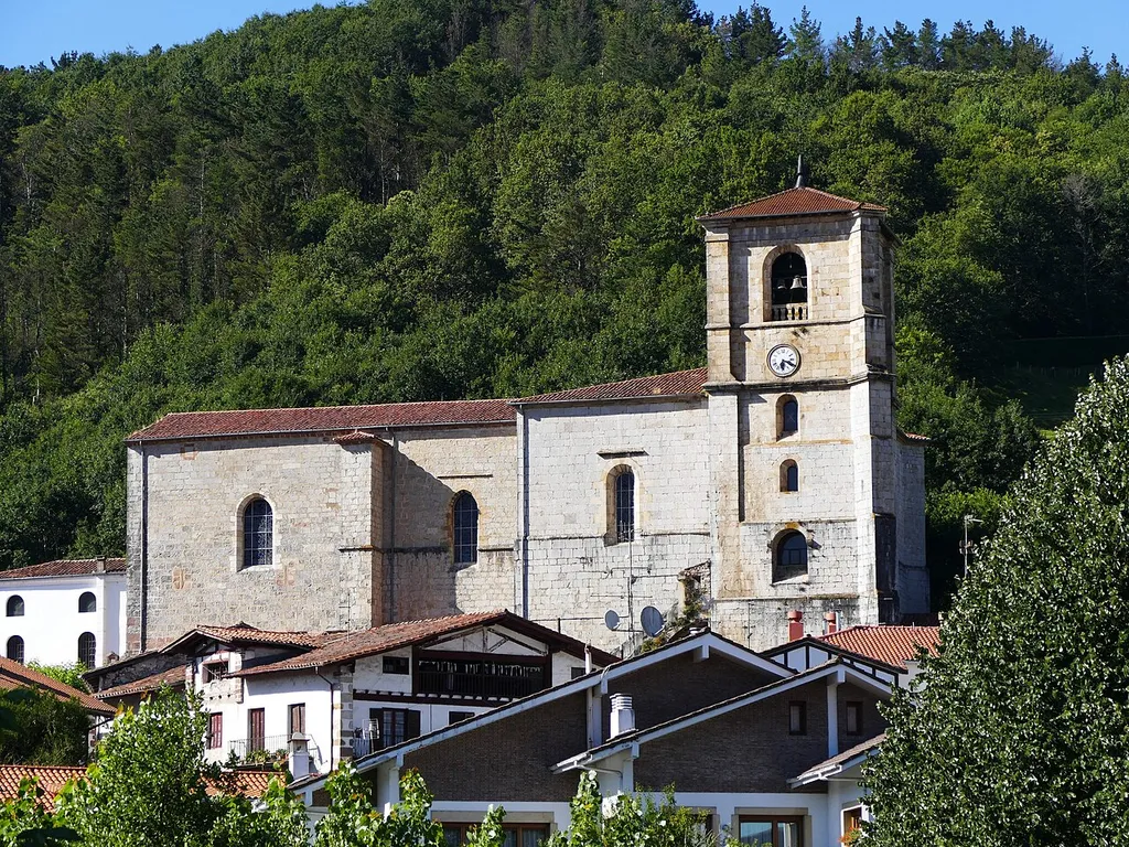 Saint-Stephen's church in Vera de Bidasoa (Communauté forale de Navarre, Espagne).