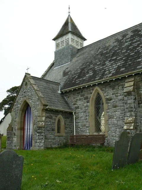 Llanwyddelan Church Prominently positioned on a small hill.