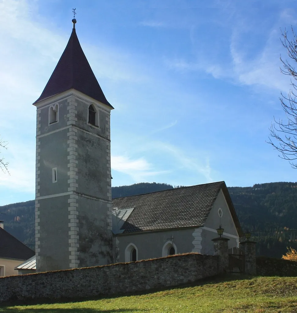 Catholic church in the village Weißbriach in the community Gitschtal