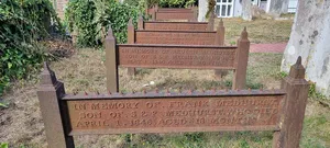 Row Of Cast Iron Monuments To Medhurst Family 15 Yards North East Of Church Of St Anne
