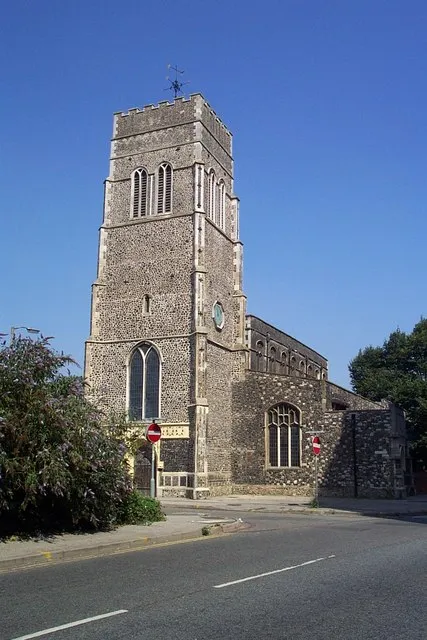Arts Centre. Formerly the church of St. Mary at the Quay