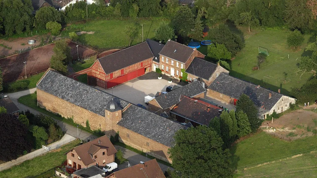 Burg Schweinheim, Luftaufnahme (2015)