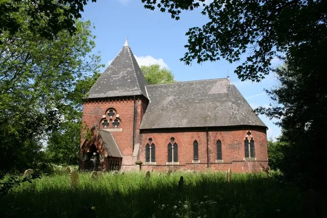 Former parish church of St John the Baptist, Burringham, Lincolnshire, seen from the south