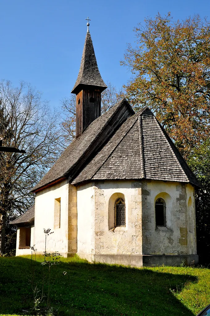 Subsidiary church Holy Oswald in Saint Oswald #28, municipality Sankt Jakob in the Rosental, district Villach Land, Carinthia, Austria, EU