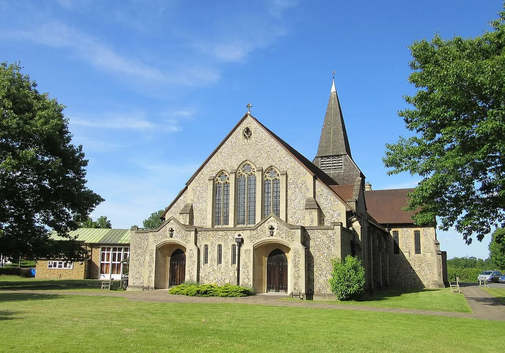 St John the Baptist's Church, Parvis Road, West Byfleet, Borough of Woking, Surrey, England.