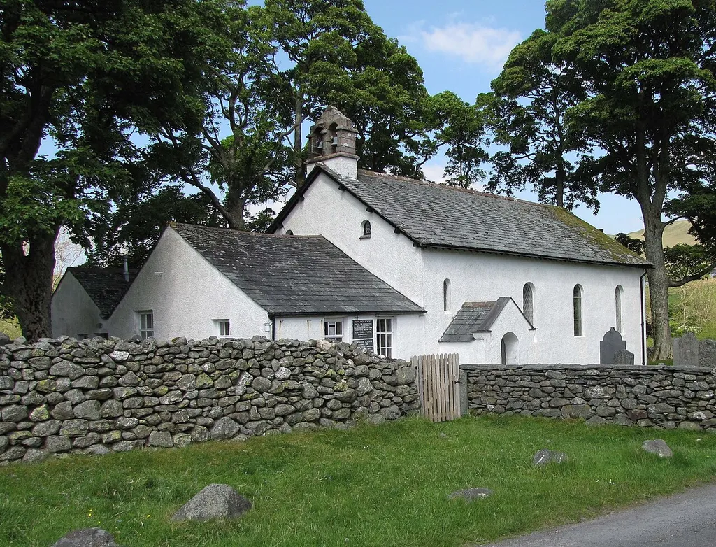 Newlands Church in the Newlands Valley in the English Lake District.