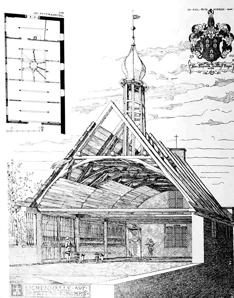 Die Leichenhalle der Petrikirche in Lübeck (erbaut 1600; zerstört 1942)