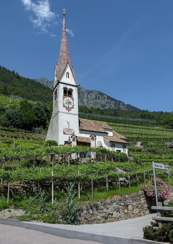 Parish church St Ulrich, Plars, South Tyrol, Italy
