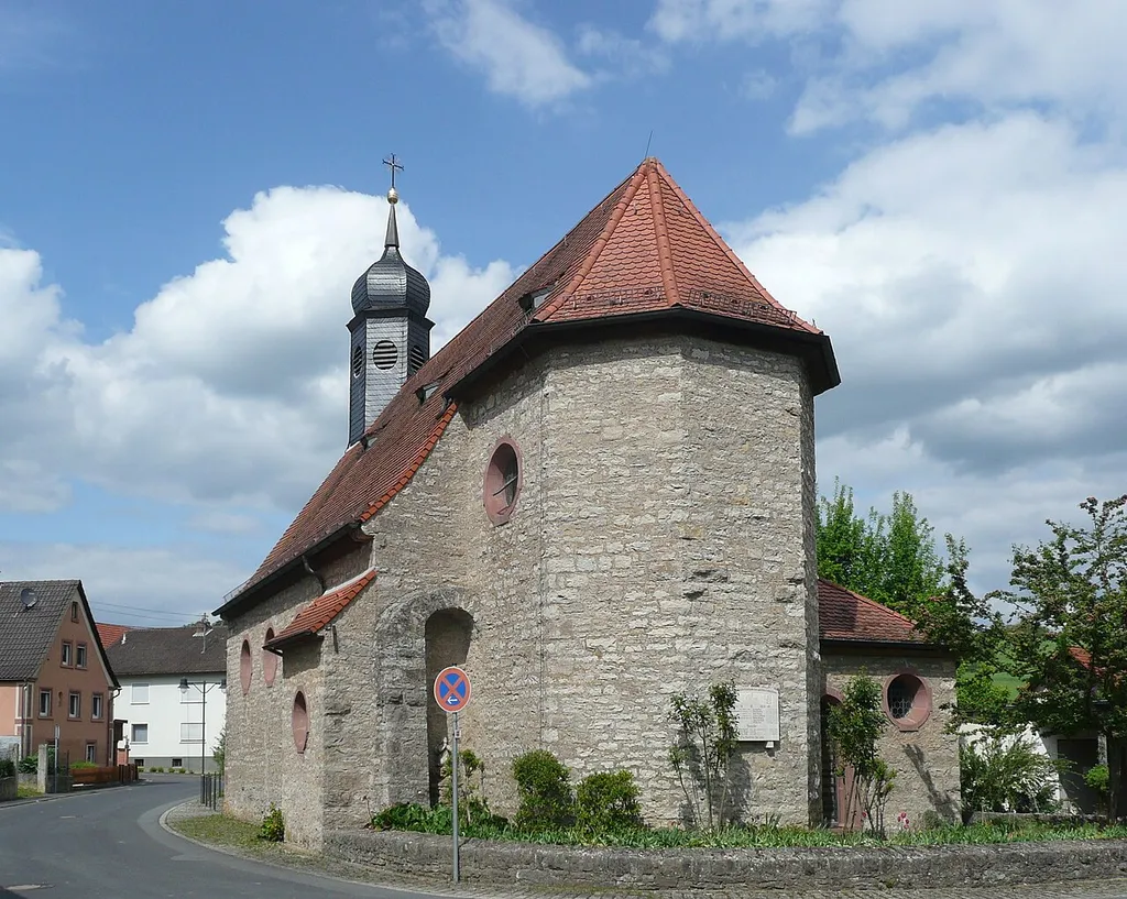 The catholic church St. Kilian in Mädelhofen, a quarter of Waldbüttelbrunn.