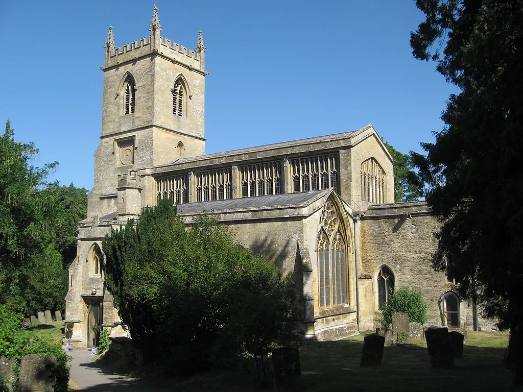 Church of England parish church of St Mary the Virgin, Chipping Norton, Oxfordshire, England. St Mary's is one of the largest of the Cotswold churches funded by the medieval wool trade. It was mostly rebuilt in the 15th century, and has one of only three medieval hexagonal porches in England.