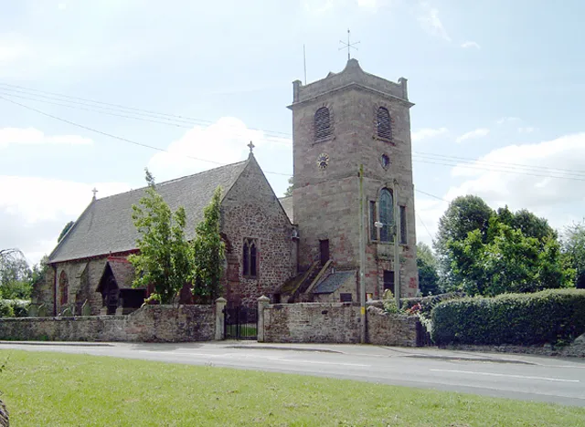 St Mary's parish church, Westbury, Shropshire, seen from the northwest