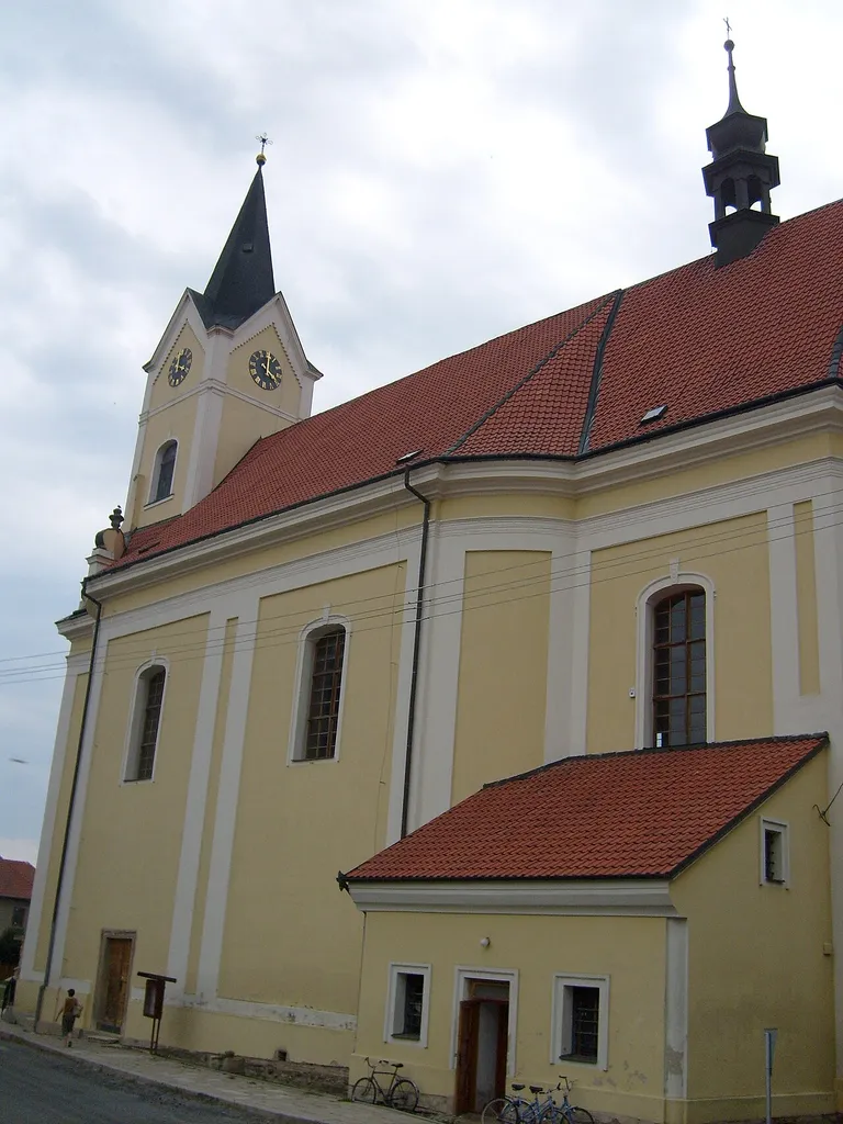 Church of St John the Baptist in Čechy pod Kosířem, Prostějov District, Czech Republic.