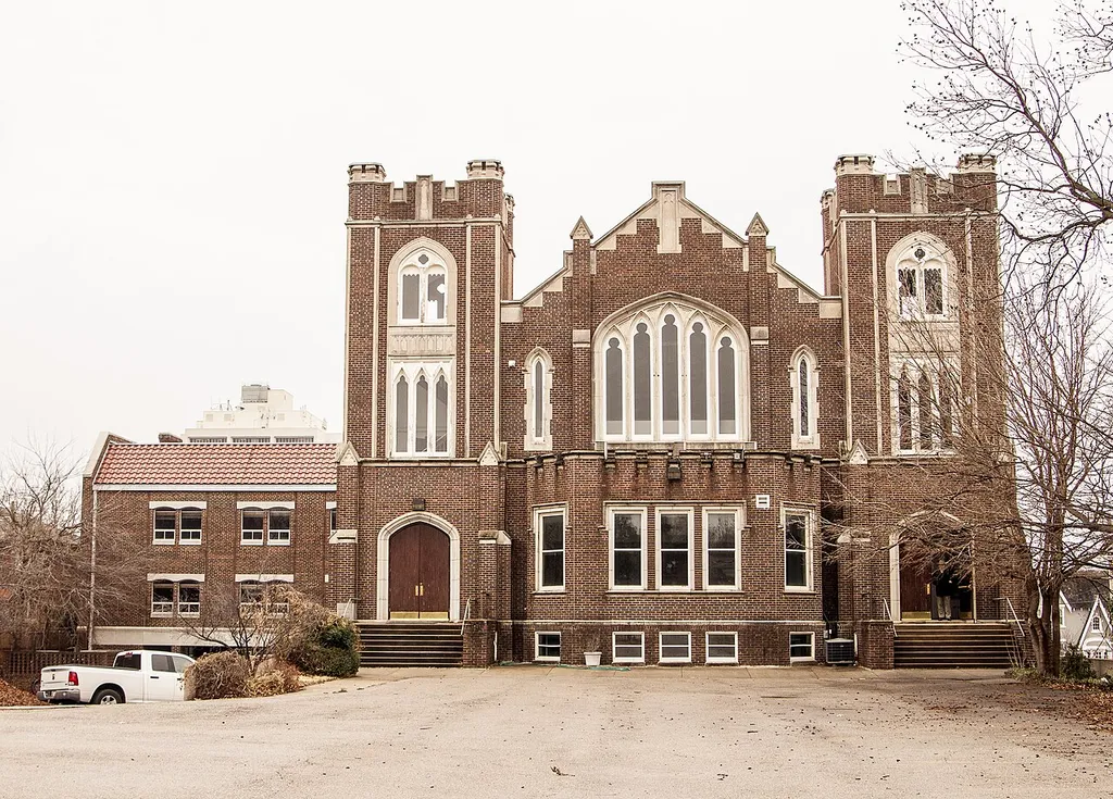 Pilgrim Congregational Church, now the City Presbyterian Church, 1433 N. Classen, Oklahoma City, Oklahoma