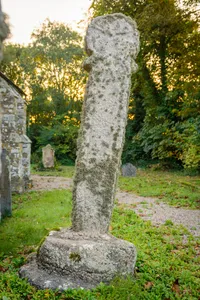 Churchyard cross in St Allen churchyard, 2m south of the church