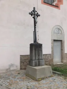Cross by the Saint Nicholas church in Nový Knín