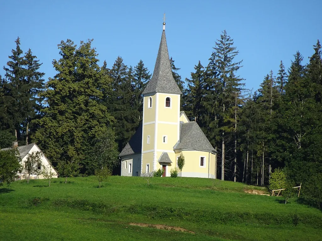 st. Vitus church, Hudinja, Vitanje, Slovenia