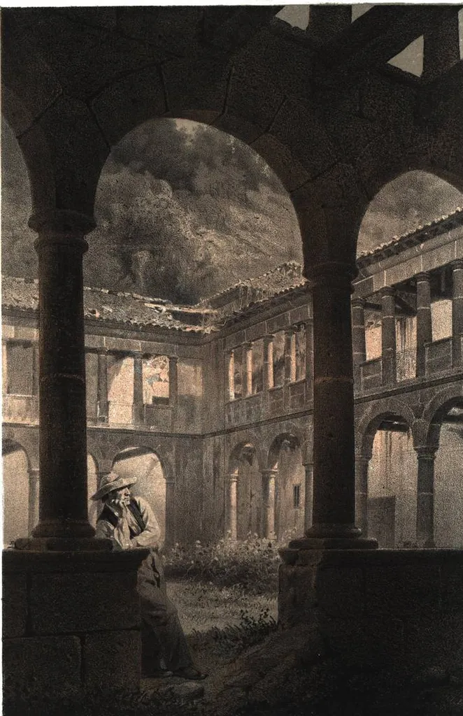 Claustro del monasterio de Belmonte.