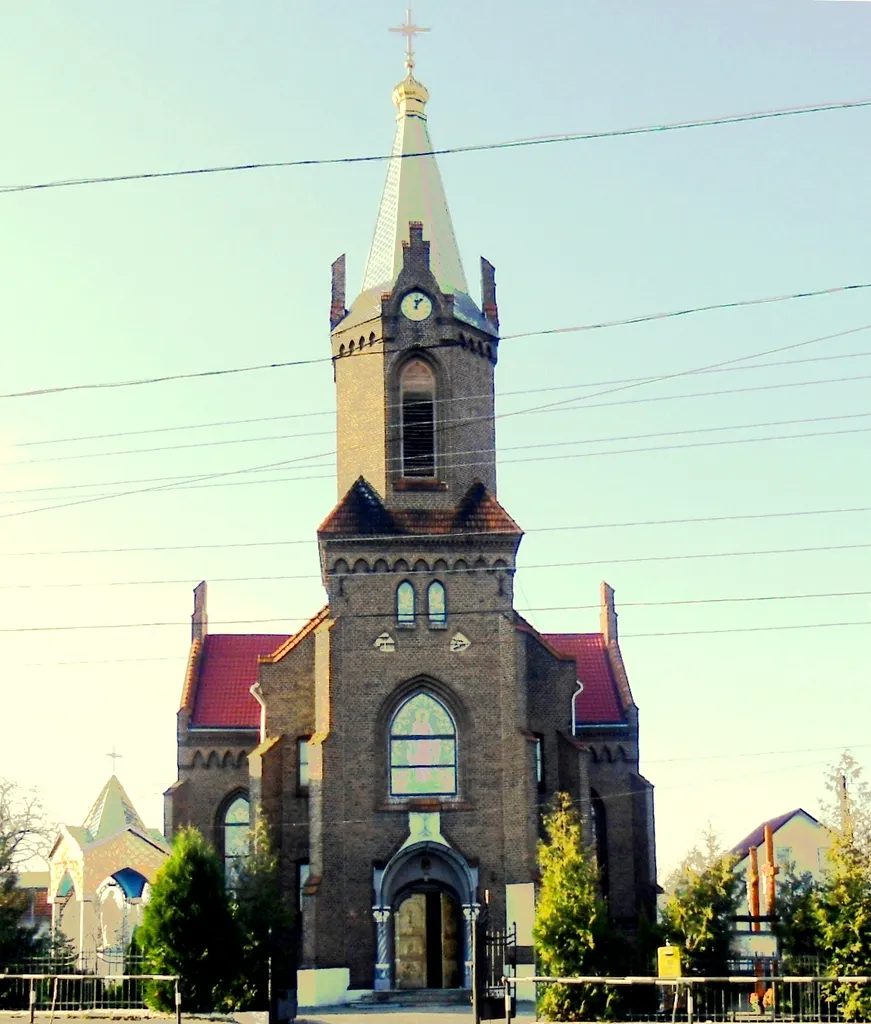 Greek Catholic Church of St. Anne in Boryslav (1902). (By 1945 - Church of St. Barbara.)