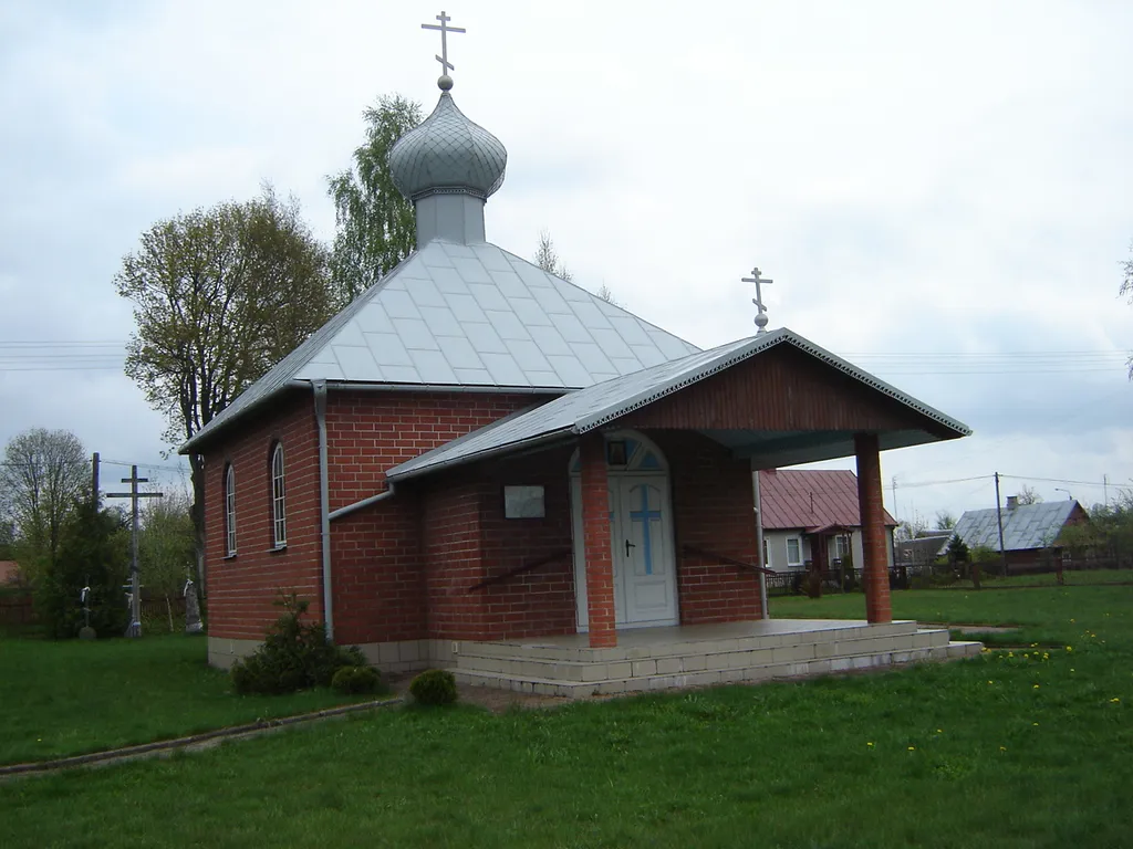 Cerkiew św.Jerzego w Kleszczelach. Widok od frontu.