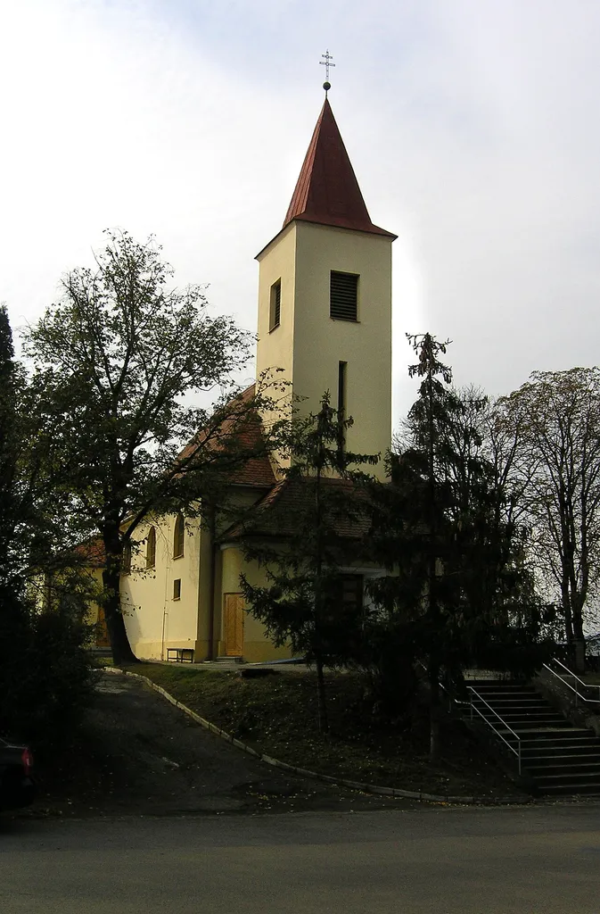 Church in the south part of Terezín village, Czech Republic (Moravia)
