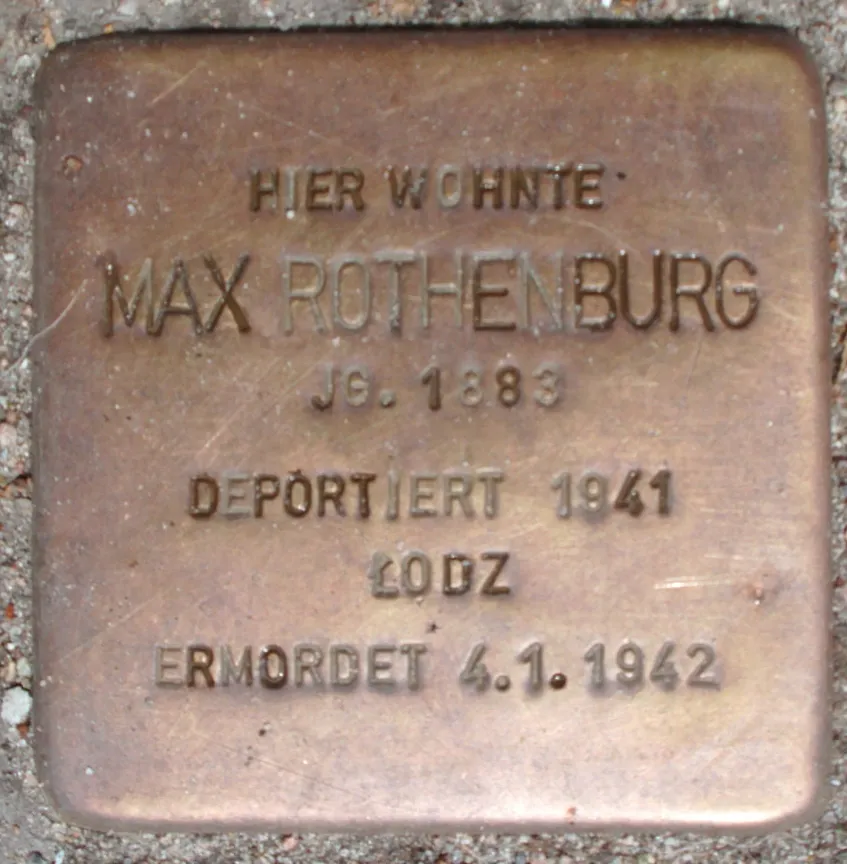 Stolperstein für Max Rothenburg