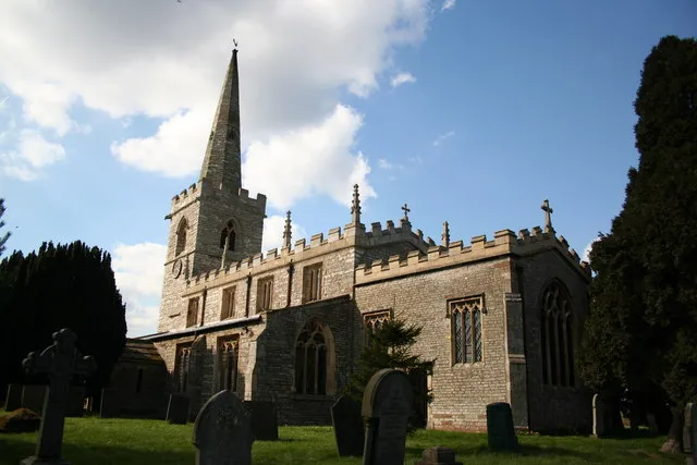 All Saints' parish church, Weston, Nottinghamshire, seen from the southeast