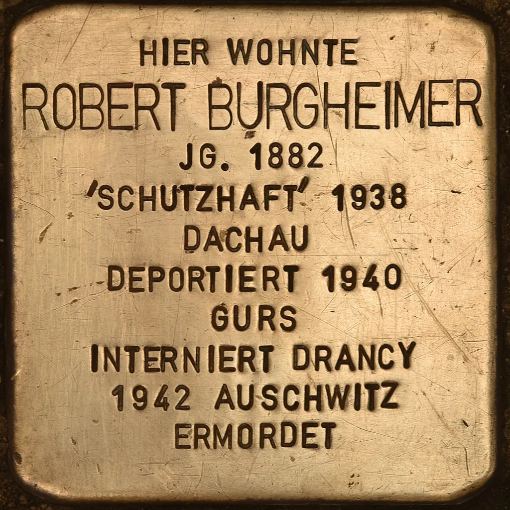Stolperstein für Robert Burgheimer