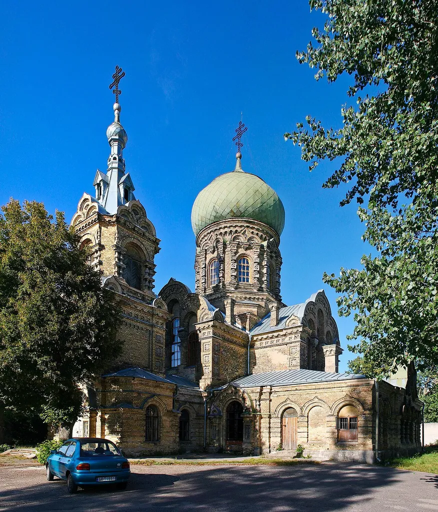 Orthodox Church of St. Alexander Nevsky in Naujininkai, Vilnius (Lithuania). Constructed in 1898.