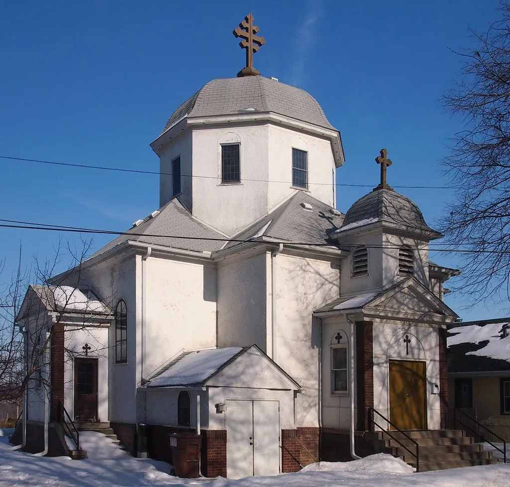St Stefan's Romanian Orthodox Church, South St Paul, Minnesota, USA This is an image of a place or building that is listed on the National Register of Historic Places in the United States of America. Its reference number is 04000461 (Wikidata).