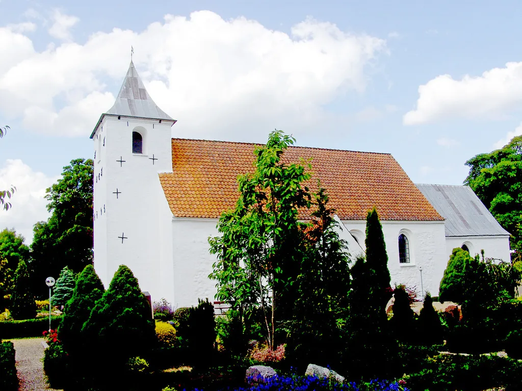 Sønder Vissing kirke, Horsens, fra sydvest