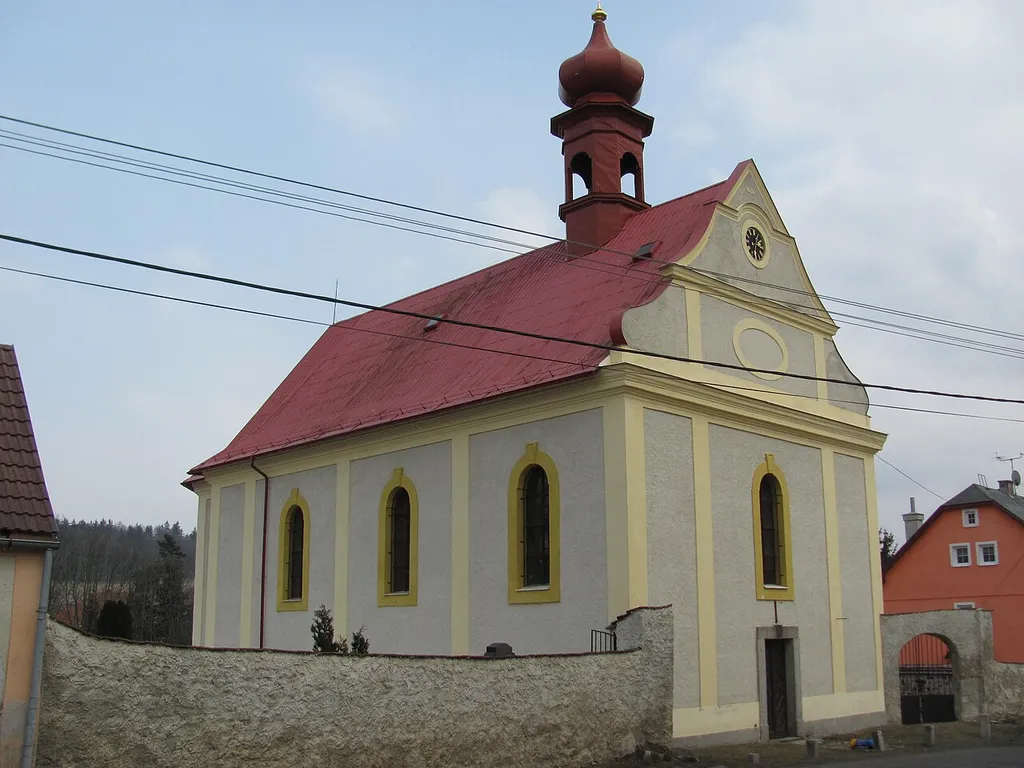 St. Michael church in Děpoltovice, (Karlovy Vary District), cultural monument