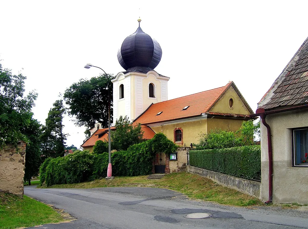 Svatý Bartoloměj church in Popovičky, Czech Republic