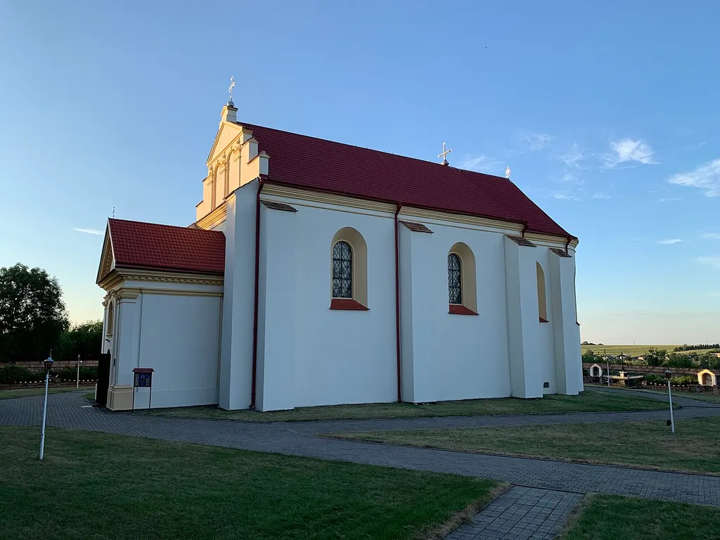 Catholic church St.George in Kramianica, Belarus built 1617-1620 Cultural heritage of the Republik of Belarus 412Г000273