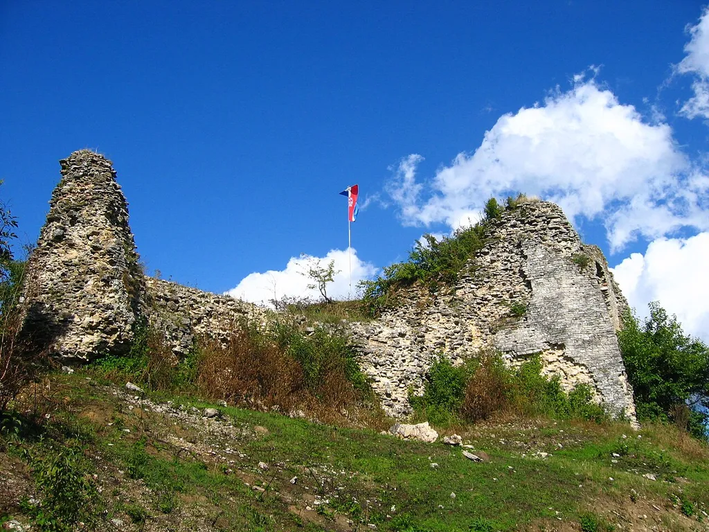 Cetin castle near Cetingrad, Croatia, view upon arrival on the castle hill
