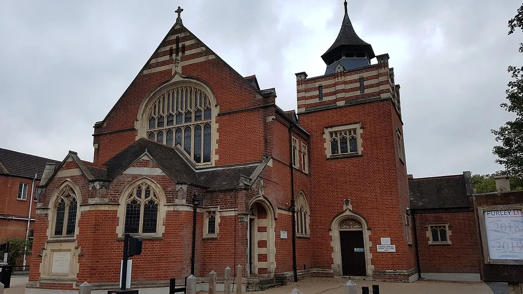 Purley United Reformed Church, Formerly Purley Congregational Church .mw-parser-output .messagebox{margin:4px 0;width:auto;border-collapse:collapse;border:2px solid var(--border-color-progressive,#6485d1);background-color:var(--background-color-neutral-subtle,#fbfcff);color:var(--color-base,#202122);box-sizing:border-box;border-inline-start-width:8px}.mw-parser-output .messagebox.mbox-small{font-size:88%;line-height:1.25em}.mw-parser-output .mbox-warning,.mw-parser-output .mbox-speedy{border:2px solid var(--border-color-error,#b22222);background:var(--background-color-error-subtle,#ffdbdb);border-inline-start-width:8px}.mw-parser-output .mbox-serious,.mw-parser-output .mbox-delete,.mw-parser-output .mbox-stop{border:2px solid var(--border-color-error,#b22222);border-inline-start-width:8px}.mw-parser-output .mbox-issue,.mw-parser-output .mbox-content{border:2px solid #f28500;background:var(--background-color-warning-subtle,#ffe);border-inline-start-width:8px}.mw-parser-output .mbox-query,.mw-parser-output .mbox-style{border:2px solid #f4c430;background:var(--background-color-warning-subtle,#ffe);border-inline-start-width:8px}.mw-parser-output .mbox-shit{border:2px solid #960;border-inline-start-width:8px}.mw-parser-output .mbox-license{border:2px solid #88a;border-inline-start-width:initial}.mw-parser-output .mbox-legal{border:2px solid var(--border-color-notice,#666);background:var(--background-color-base,#fff);border-inline-start-width:8px}.mw-parser-output .mbox-honor{border:2px solid #ca3;background:var(--background-color-warning-subtle,#fcf4db);border-inline-start-width:8px}.mw-parser-output .mbox-growth{border:2px solid #8d4;background:var(--background-color-success-subtle,#d5fdf4);border-inline-start-width:8px}.mw-parser-output .mbox-move{border:2px solid #93c;border-inline-start-width:8px}.mw-parser-output .mbox-protection,.mw-parser-output .mbox-message{border:2px solid var(--border-color-base,#aaa);border-inline-start-width:8px}.mw-parser-output .messagebox