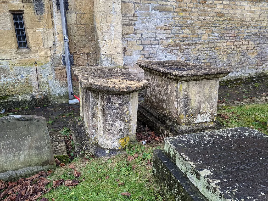 Pair Of Chest Tombs Approximately 1.5 Metres East Of Chancel Of Church Of St John The Baptist (chest tomb in Cirencester, Cotswold, Gloucestershire, UK)