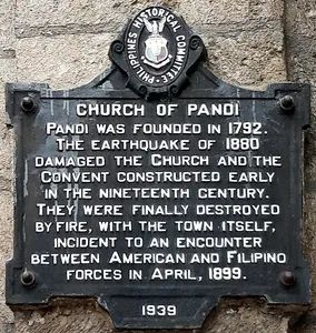 Church of Pandi historical marker