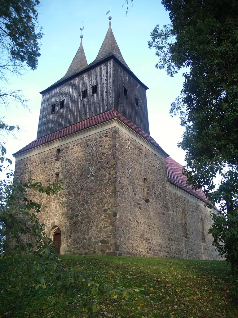 Kirche, Möbiskruge, Naturpark Schlaubetal, Brandenburg