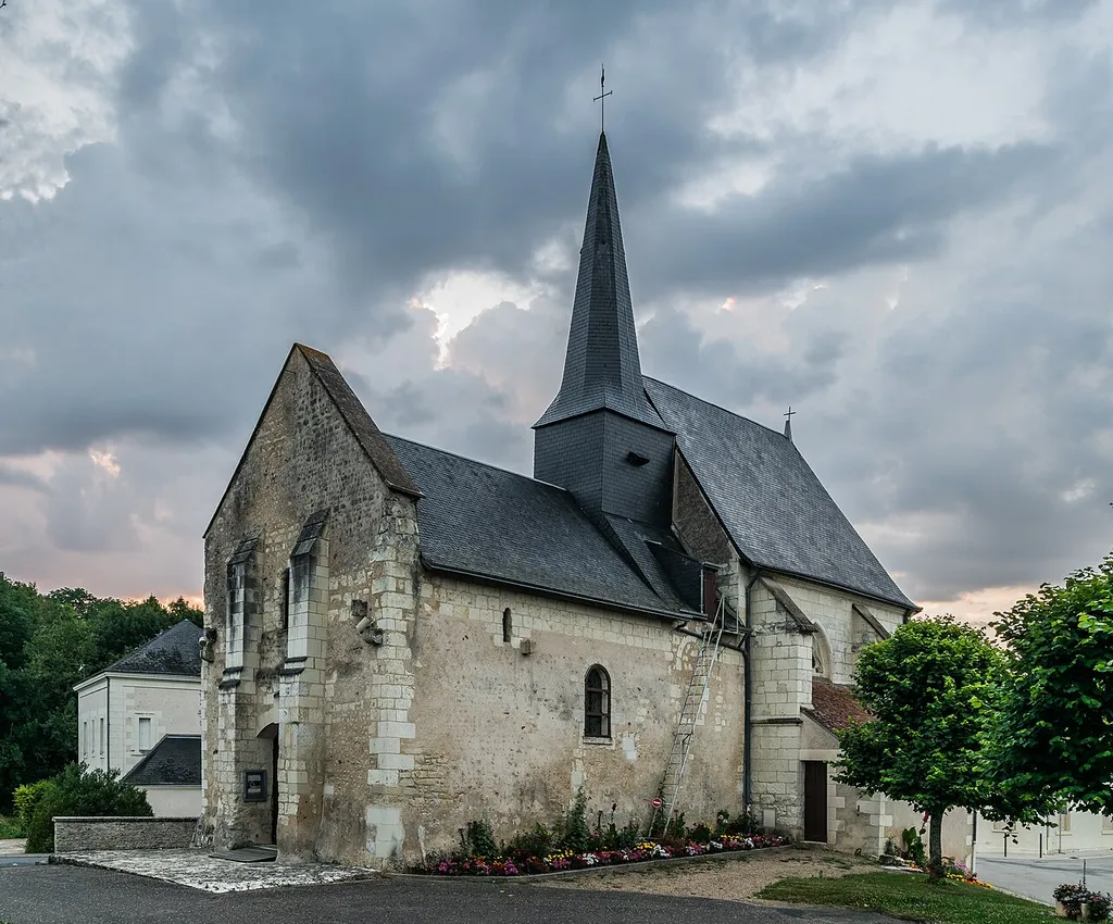 Saint Albinus church in Faverolles-sur-Cher, Loir-et-Cher, France