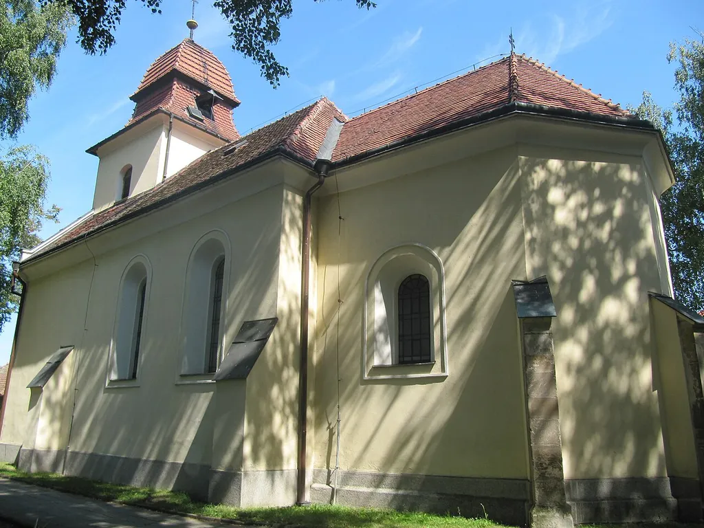 Žalkovice, Kroměříž District, Czech Republic. Saint Nicholas church.