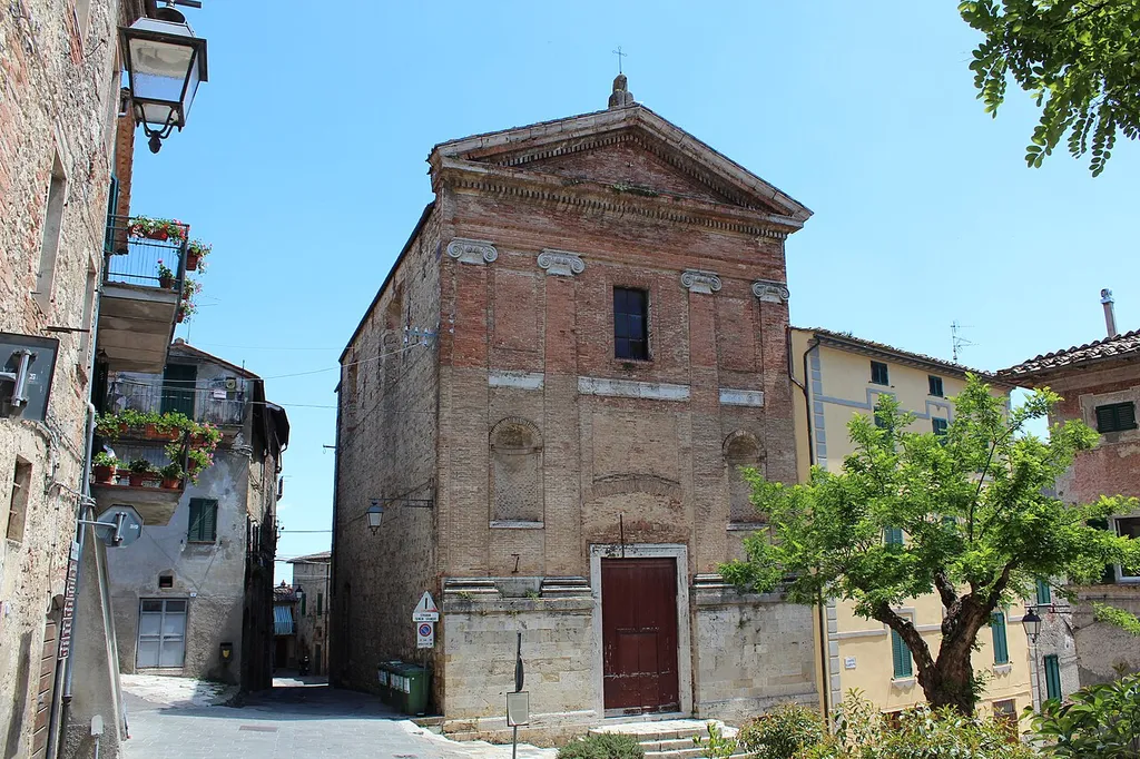 Church Chiesa di San Martino (in Foro) (SS. Martino and Vittorio) in Sarteano, Province of Siena, Tuscany, Italy