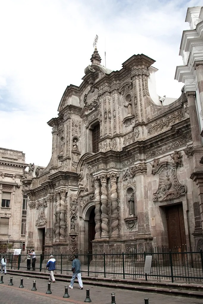 Church of the Society of Jesus (La Iglesia de la Compañía de Jesús), Quito, Ecuador 0°13′15.5″S 78°30′49.1″W / 0.220972°S 78.513639°W / -0.220972; -78.513639