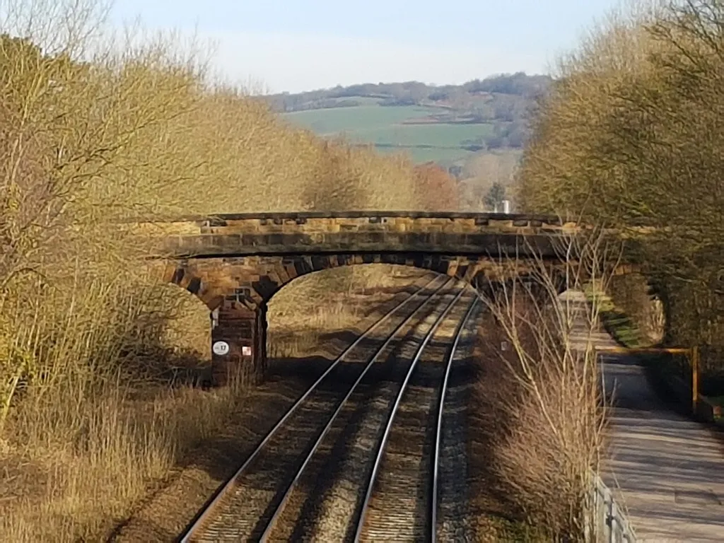 Road bridge over Midland railway line, Duffield, Derbyshire.