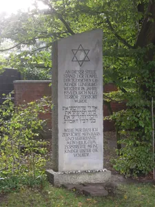 memorial stone synagogue Luneburg