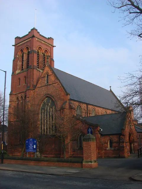 St Peter's parish church Yarm Road, Stockton-on-Tees, County Durham, seen from the west