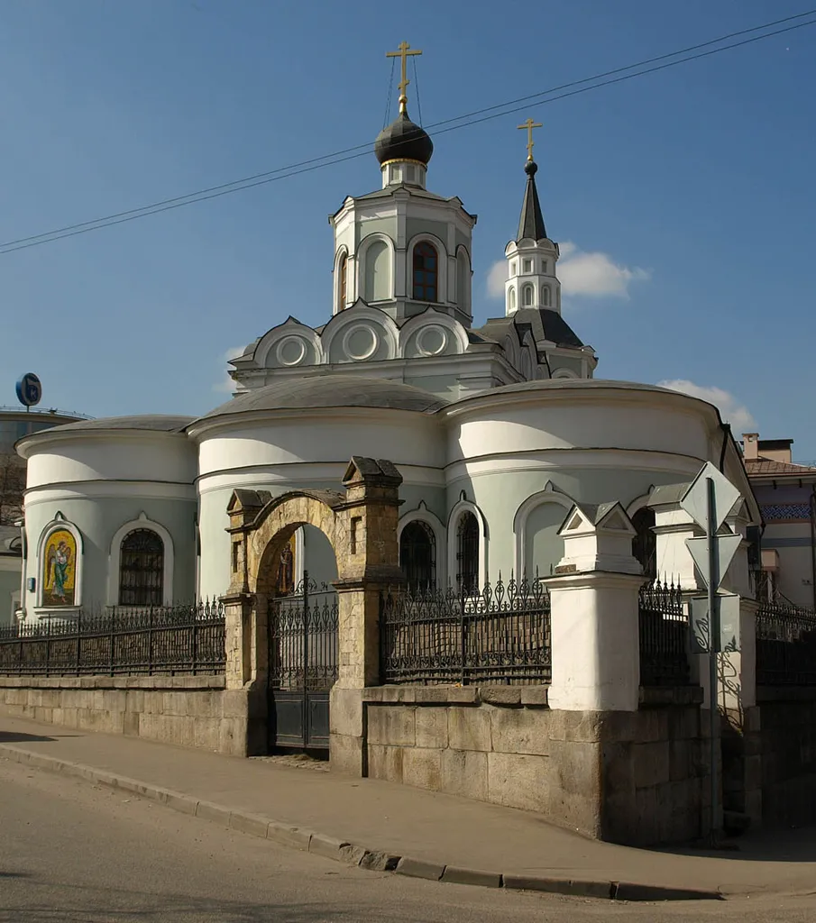 Church of Rising the Cross, near Plushchikha Street, Moscow