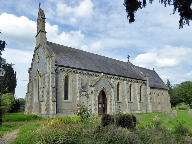 All Saints' parish church, Dunsden, Oxfordshire, seen from the south